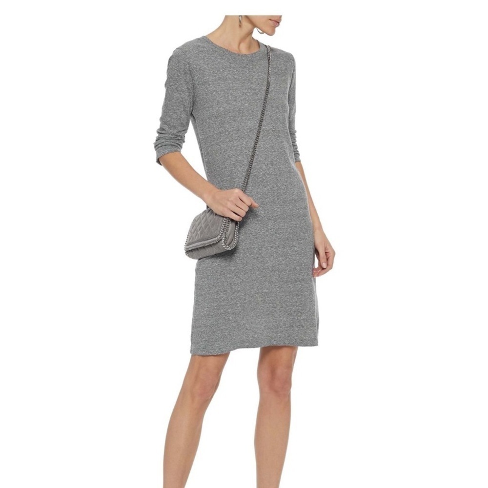 CURRENT/ELLIOTT Mélange jersey mini dress grey 1
